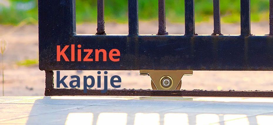 Točkići i šine za klizne kapije