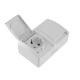 SETQ Dvostruka prik. 16A/250V  hor. bela