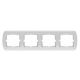 ROYAL Cetvorostruki ukrasni  okvir horizontalni bela