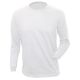 Bristol - majica dugih rukava za opštu upotrebu - BELA - L