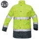 Malabar - zimska, vodootpona 2u1 jakna visoke vidljivosti - ŽUTA - 3XL