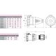 Ind.uticnica na kabel 63A 4P   400V 3P PE ETI CEE IP67