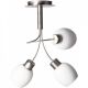 Visilica Apira Milky 3xE14  IP20 hrom-mat bela