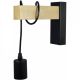 Zidna lampa Madeline 1xE27  IP20 crna-hrast