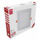 LED panel kvadratni ugradni  12W 3000K 940lm alu