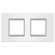 70122.0S Maska 2X2M horizontal bela sa silver n