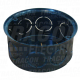 Perforirana montazna kutija u zid sa poklopcem crna72×36mm