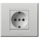 PR Classic Priklj. dvopolna pl ast.jezgrom 16A 250V bela