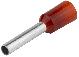 Izolovana završna čaura 1.5mm2 14.6mm crvena
