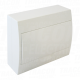 Raz. kutije na zidbela vratasa  N/PE sinom1×12 modul. IP40.