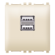 EXP USB punjac 1.2A 5V 2M krem