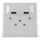 P  Tel. prik. sa 2 modularne  tel. prikljucnice 4 kont. 2 1
