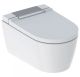 WC ŠOLJA KONZOLNA AQUACLEAN SELA TUŠ WC KOMPLET HROM SJAJ Geberit 146.223.21.1