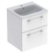 LAVABO UGRADNI 538x502 SA ORM. SA 2 FIOKE SELNOVA SQUARE BELI Geberit 501.232.00.1