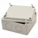 Kutija elektronike svetlo  siv a pun poklopac100×100×50mm. IP