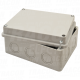 Kutija elektronike svetlo  siv a pun poklopac150×110×70mm. IP