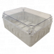 Kutija elektronike svetlo  siv a providna poklopca3:10×230×13