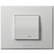 PR Line Sklopka naizmenicna sa  lokatorom 10A 250V bela