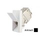 INTERIO Antracit priklj. RJ45 kosa CAT5e STP 1M