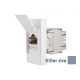 INTERIO Gliter siva priklj. RJ 45 ravna CAT6 STP 1M