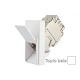 INTERIO Topla bela priklj. RJ4 5 kosa CAT6 STP 1M