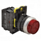 Svetleci istaknuti sklopka crv eni1×NC. 5A/230V AC-15. IP42.