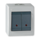 POWER Prekidac serijski siva I . PVC IP44 10A 250V