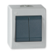 POWER Prekidac serijski siva P VC IP44 10A 250V
