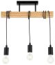 Aloha visilica 3xE27 crna drvo