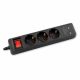 Produzni kabel 2xUSB 3g  /1.4m H05VV-F 3x1.0 crna