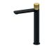 Baterija za lavabo L - hladna voda STOLZ S2 crno-zlatna 254109BG Rosan