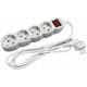 Produzni kabel sa 4 mesta/1.5m   p 3x1.0 16A 250V bela
