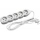Produzni kabel sa 5 mesta/1.5m  3x1.5 16A 250V bela