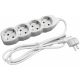 Produzni kabel sa 4 mesta/1.5m  3x1.5 16A 250V bela