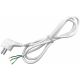 Kabel 3G1.0 1.5m sa uzemljenim  utikacem za prezicavanje beli