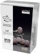 LED bozicni venac metalna lopta 10 LED 1m WW