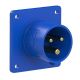 Industrijski ugradni utikač 16A 3P IP44 6h