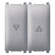 72114.S Taster sklopka za role silver