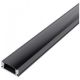 Alu profil U 17.4x7mm 1m nadgradni crni difuzor