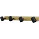 Plafonska spot lampa Madeline 4xE27 drvo crna