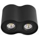 Plafonska dupla spot lampa valjak GU10 125mm crna