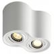 Plafonska dupla spot lampa valjak GU10 125mm bela