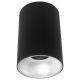 Plafonska lampa valjak GU10 140mm crna srebrna