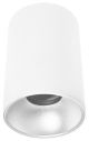 Plafonska lampa GU10 140mm belo srebrna IP20