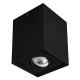 Plafonska lampa kocka okretna GU10 125mm crna IP20