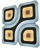 LED plafonjera Dekor Oyster Dakar 95W 48cm RF