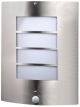 Spoljna zidna lampa Morro E27 senzor IP44 saten nikel