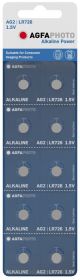 Alkalna dugmasta baterija AG2 LR726 1.5V siva