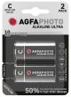 Ultra alkalna baterija C 1.5V crna AgfaPhoto