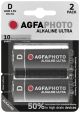 Ultra alkalna baterija D 1.5V crna AgfaPhoto